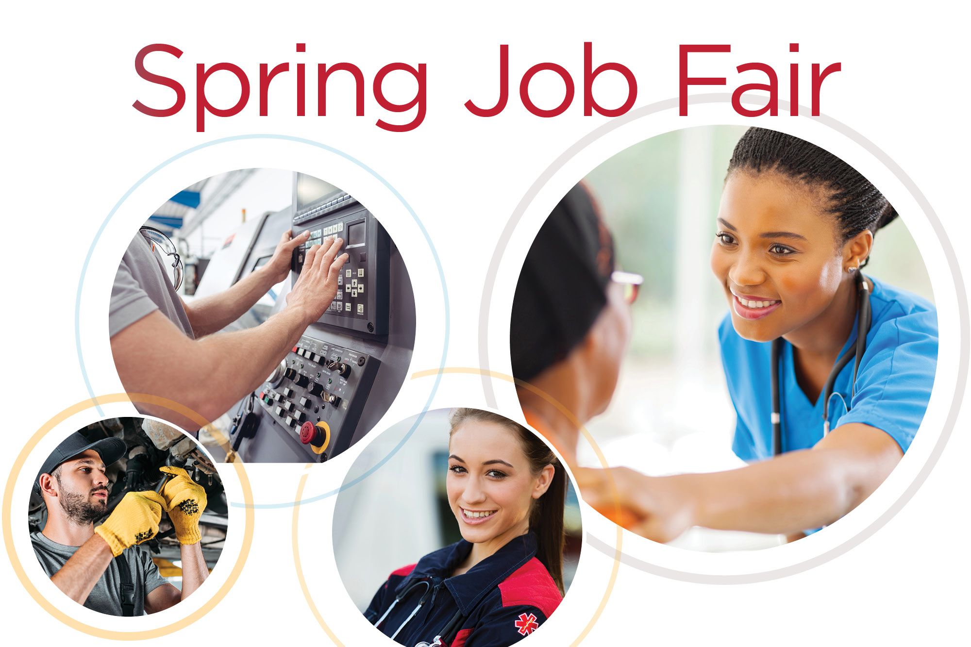 Image for spring 2024 job fair press release.