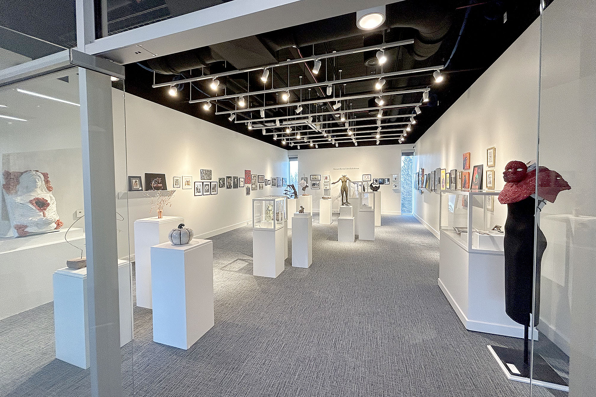 Photo of Juried Student Art Exhibit at Casper College to illustrate the press release for the exhibit.